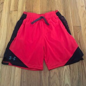Under Armour boys red shorts